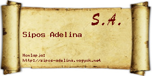 Sipos Adelina névjegykártya
